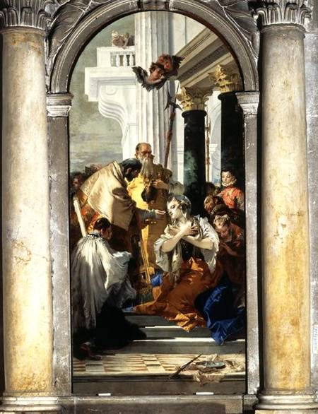 The Last Communion of St. Lucy van Giovanni Battista Tiepolo