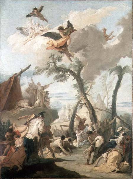 The Gathering of the Manna van Giovanni Battista Tiepolo