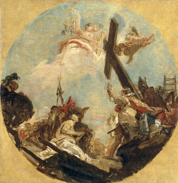 G.B.Tiepolo, Auffindung des Kreuzes van Giovanni Battista Tiepolo