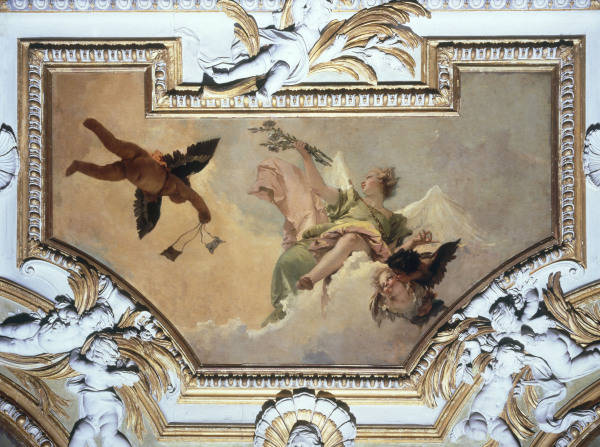 G.B.Tiepolo, Engel mit Lilie u.Guertel van Giovanni Battista Tiepolo