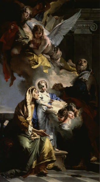G.B.Tiepolo, Erziehung Jungfrau Maria van Giovanni Battista Tiepolo