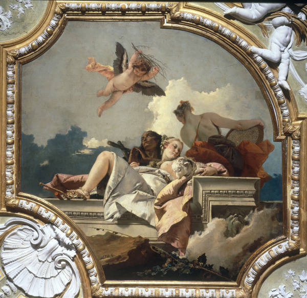 G.B.Tiepolo, Humilitas, Mansuetudo... van Giovanni Battista Tiepolo