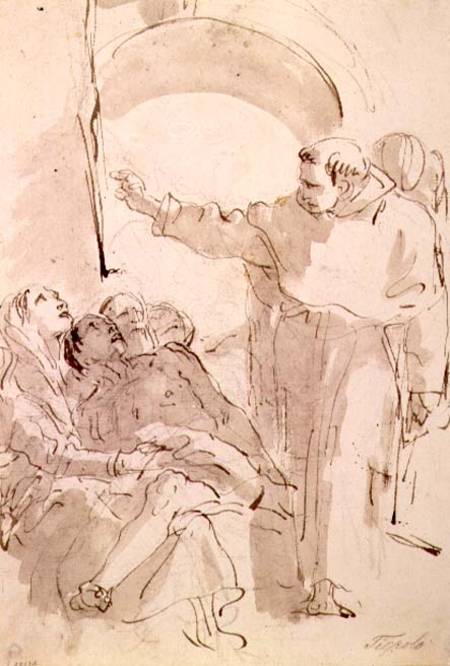 The Miracle of St. Anthony of Padua van Giovanni Battista Tiepolo