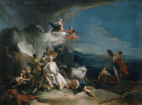 G.B.Tiepolo, Raub der Europa van Giovanni Battista Tiepolo