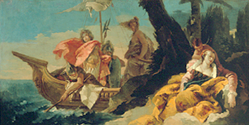 Rinaldo befreit Andromeda. van Giovanni Battista Tiepolo