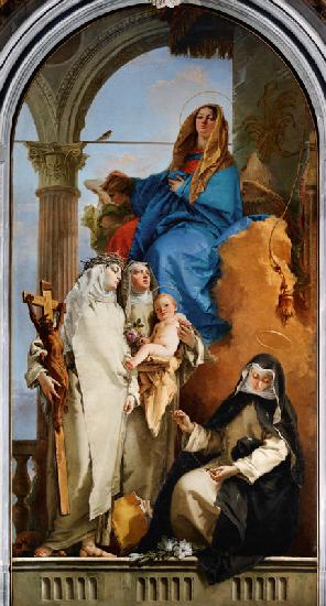 G.B.Tiepolo, Maria mit Dominikanerinnen