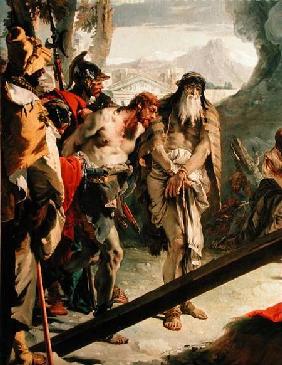 The Two Thieves, detail from The Road to Calvary