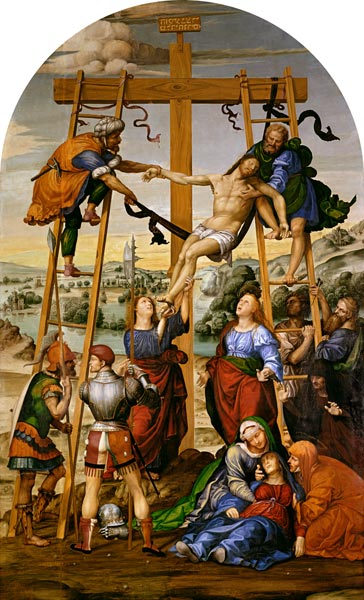 Descent from the Cross van Giovanni Bazzi Sodoma