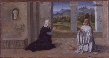 The Doge Pietro Orseolo I and Dogaressa Felicita Malipiero van Giovanni Bellini