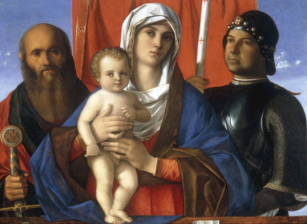 G.Bellini, Maria mit Kind, Paulus, Georg van Giovanni Bellini