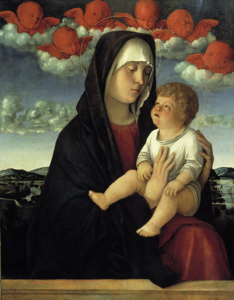 Giovanni Bellini, Maria mit Kind... van Giovanni Bellini
