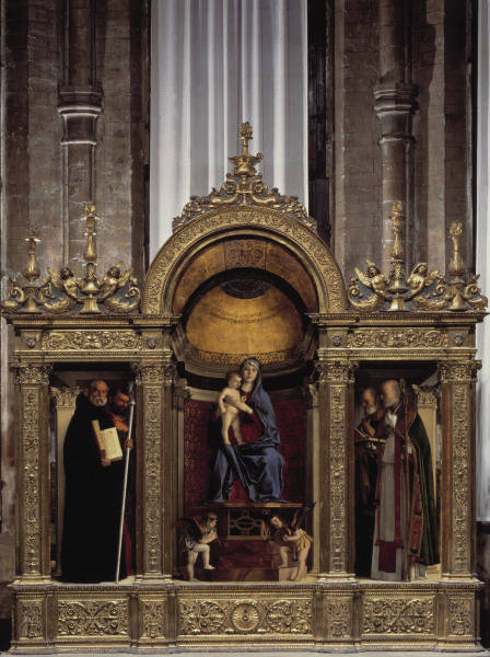 Giov.Bellini, Madonna mit Hlgen / Frari van Giovanni Bellini