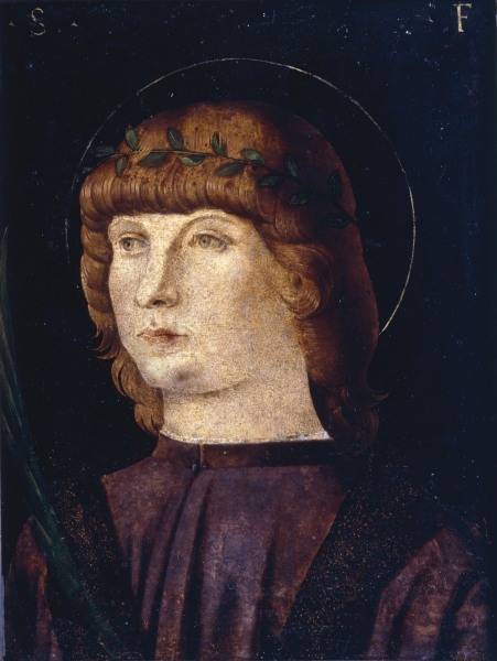 Giov.Bellini Umkreis, Jugendl.Heiliger van Giovanni Bellini
