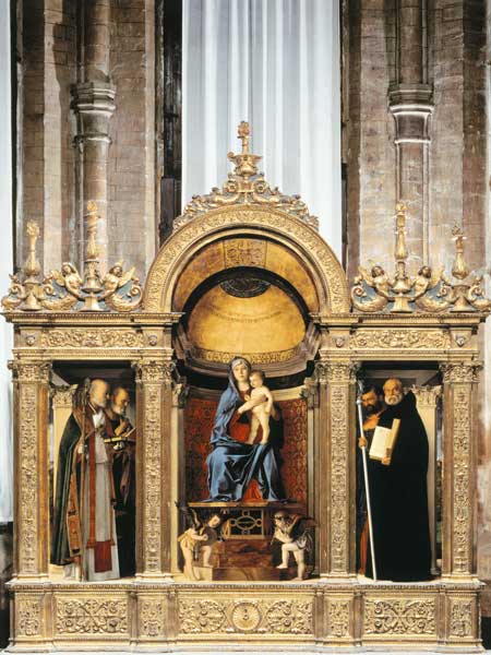 Madonna & Saints van Giovanni Bellini