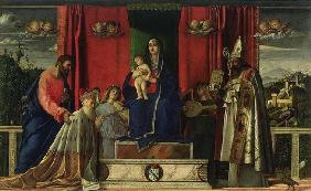 Madonna and Child (Barbarigo Altarpiece) 1488