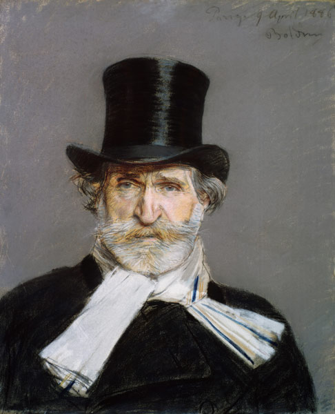 Portrait of Giuseppe Verdi van Giovanni Boldini