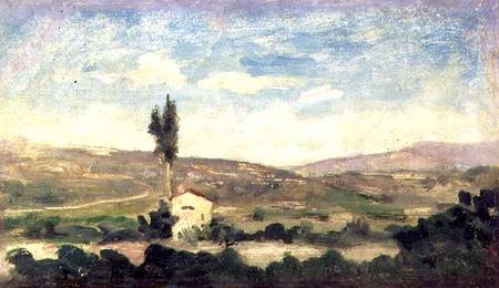 Landscape with Poplar Tree van Giovanni Boldini