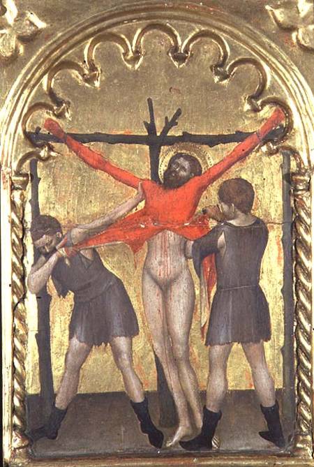 Christ on the Cross, detail from the polytych of the Spedale della Misericordia van Giovanni  da Milano