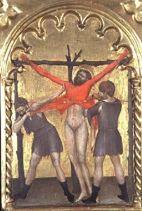 Christ on the Cross, detail from the polytych of the Spedale della Misericordia