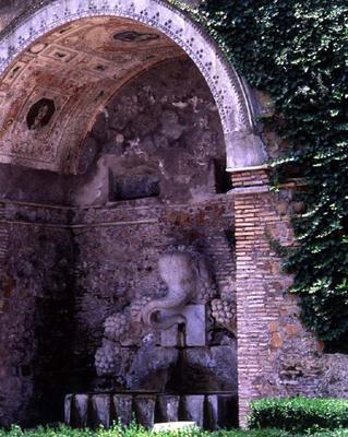Fountain grotto incorporating an Annone Elephant, mascot of the court of Leo X, presented to Cardina van Giovanni da Udine