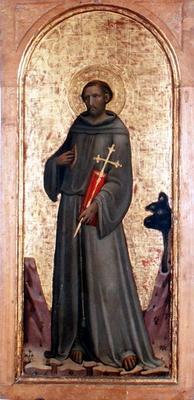 St. Francis (tempera on panel) van Giovanni dal Ponte