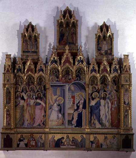 Annunciation with Saints van Giovanni  di Niccolo del Biondo