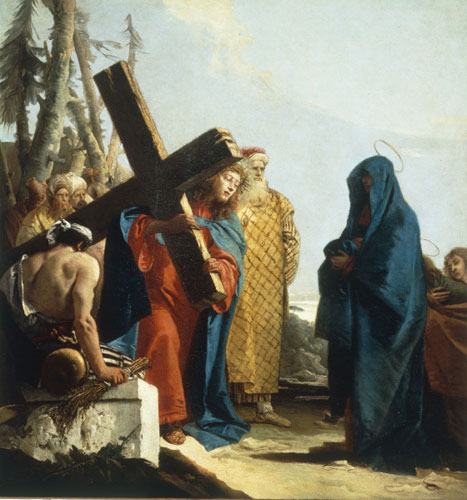 Christus begegnet Mutter van Giovanni Domenico Tiepolo