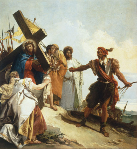 Christus und Veronika van Giovanni Domenico Tiepolo