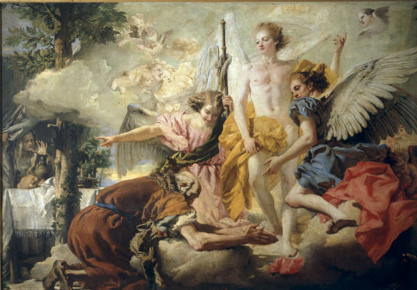 G.D.Tiepolo, Drei Engel bei Abraham van Giovanni Domenico Tiepolo