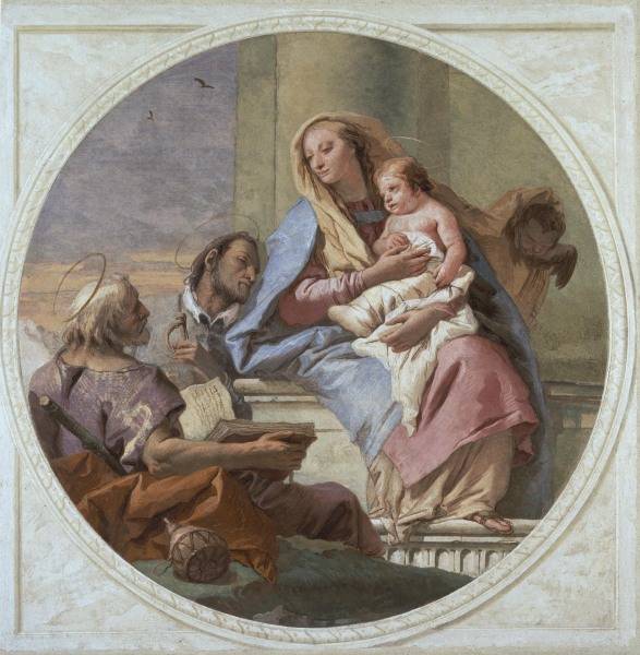 G.D.Tiepolo, Maria mit Kind u.Heiligen van Giovanni Domenico Tiepolo