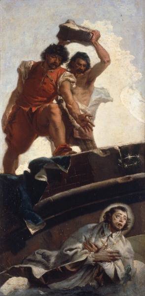 G.D.Tiepolo, Martyrium Johannes Nepomuk van Giovanni Domenico Tiepolo