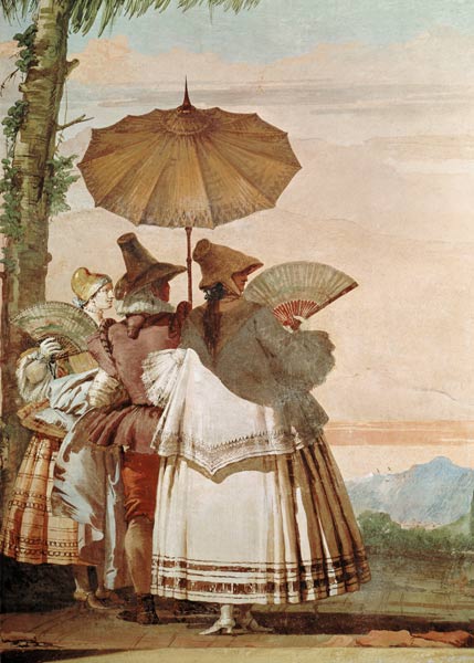 The Summer Promenade van Giovanni Domenico Tiepolo