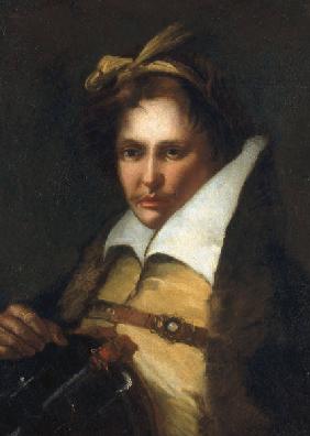 G.D.Tiepolo, Kopf eines jungen Mannes