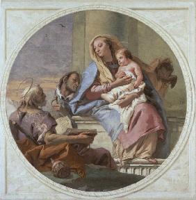 G.D.Tiepolo, Maria mit Kind u.Heiligen