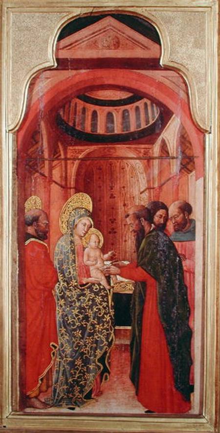 The Circumcision, from an altarpiece depicting scenes from the life of the Virgin van Giovanni Francesco  da Rimini