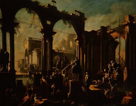 Ruins of the Baths of Caracalla van Giovanni Ghisolfi