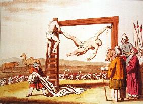Torture Scene in Barbary, illustration from ''Costume Antico e Moderno''