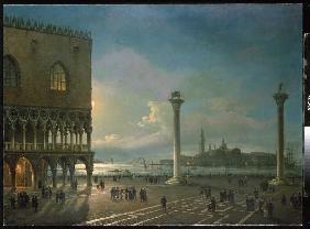 Abendstimmung auf der Piazzetta mit Blick auf San Giorgio Maggiore