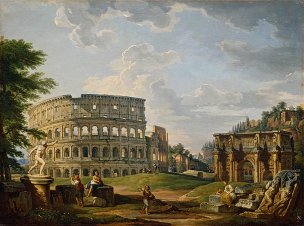 Rome, Colosseum a.Arch of Const./Pannini van Giovanni Paolo Pannini