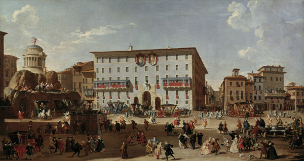Rome / Piazza di Spagna / Painting van Giovanni Paolo Pannini