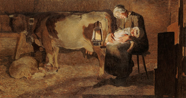 The Tired Mothers van Giovanni Segantini