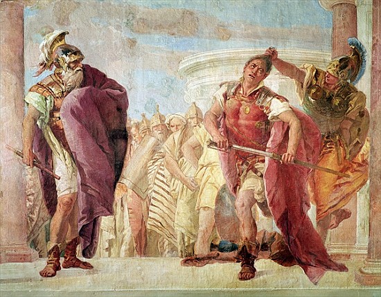 Minerva Preventing Achilles from Killing Agamemnon, from ''The Iliad'' by Homer, 1757 van Giovanni Battista (Giambattista) Tiepolo