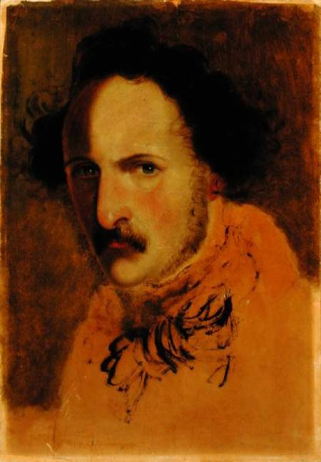 Portrait of Gaetano Donizetti (1797-1848) van Girolamo Induno
