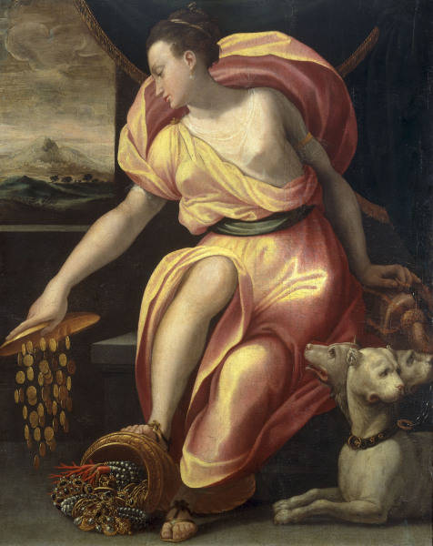G.Macchietti, Allegorie des Reichtums van Girolamo Macchietti