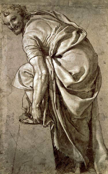 Sandalenbinder van Girolamo Munziano