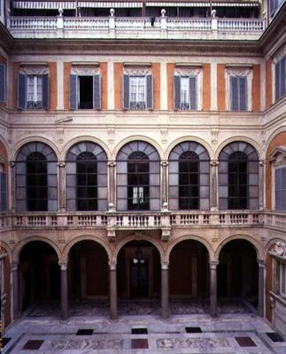 View of the 'Cortile d'Onore' (Courtyard of Honor) designed by Giuliano da Sangallo (c.1443-1516) 15 van Giuliano Giamberti da Sangallo
