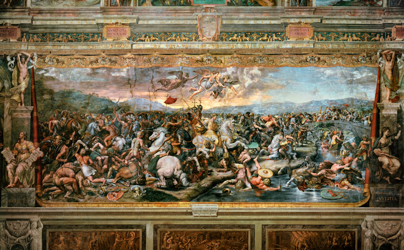 The Battle of Constantine van Giulio Romano
