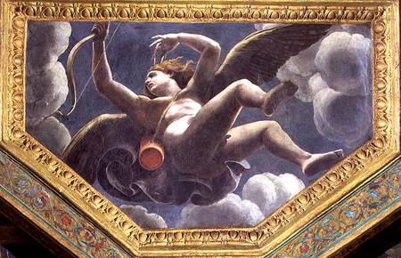 Cupid, ceiling caisson from the Sala di Amore e Psyche van Giulio Romano