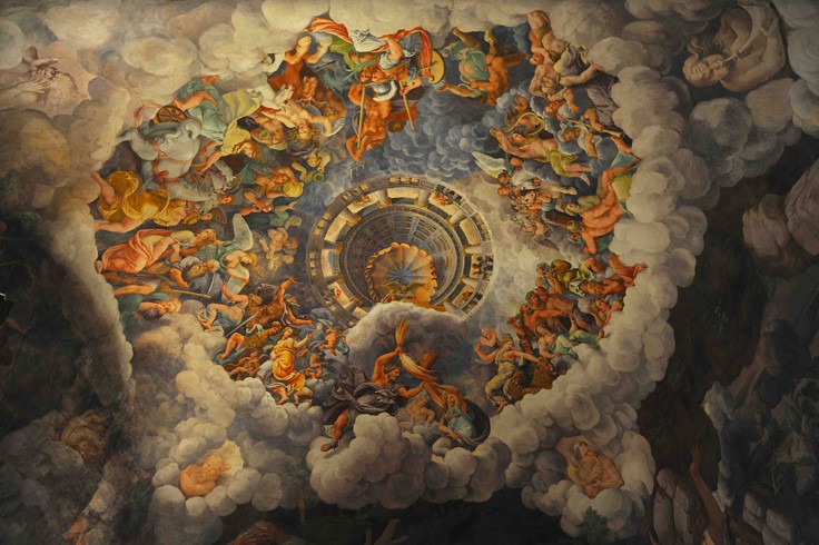 The Fall of the Giants (Sala dei Giganti) van Giulio Romano