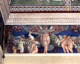 Frieze from the 'Camera con Fregio di Amorini' (Chamber of the Cupid Frieze) detail of two cupids, o